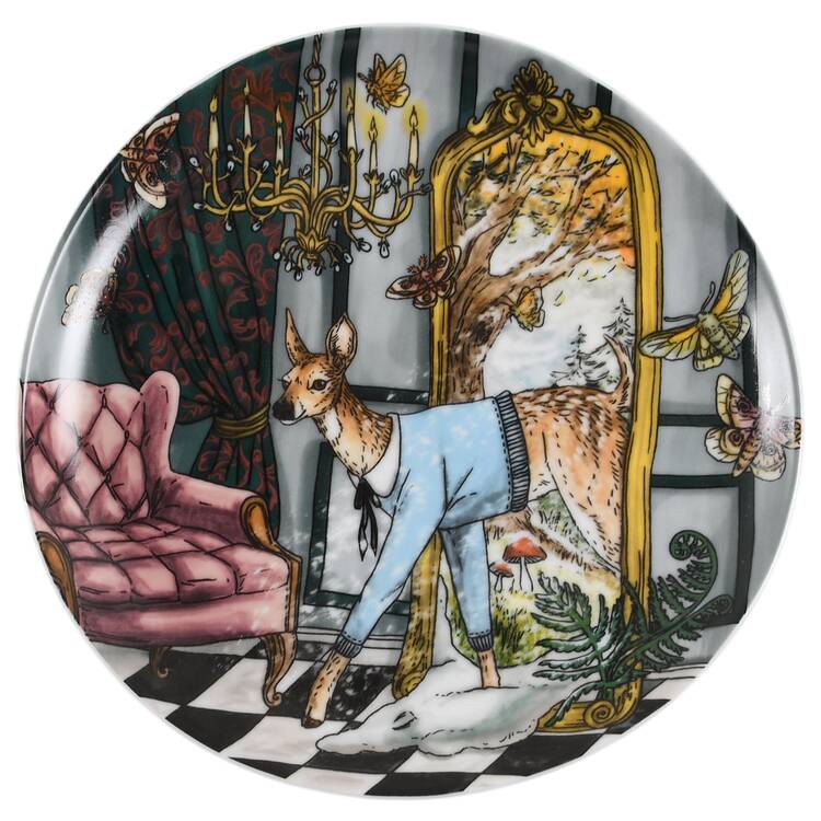 Dapper Animal Salad Plate