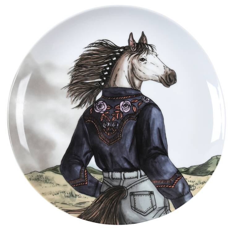 Dapper Animal Salad Plate