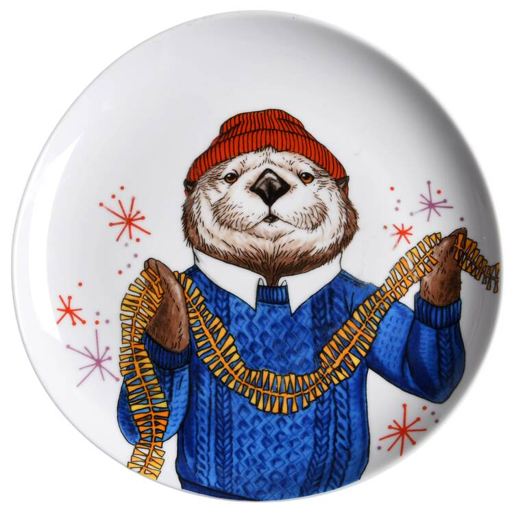 Dapper Animal Salad Plate