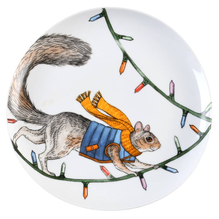 Dapper Animal Salad Plate