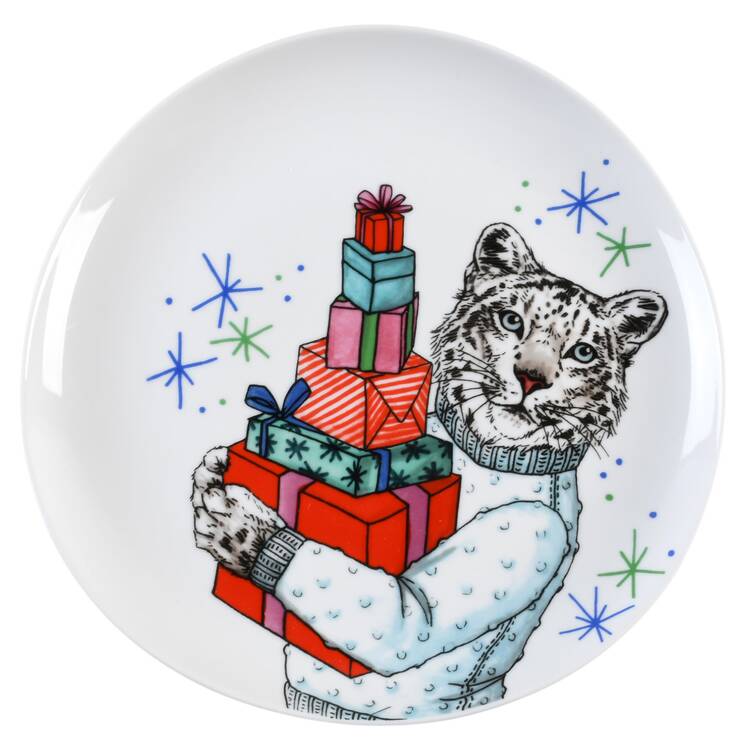 Dapper Animal Salad Plate