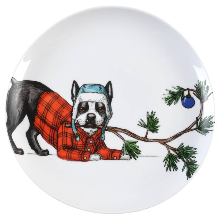 Dapper Animal Salad Plate