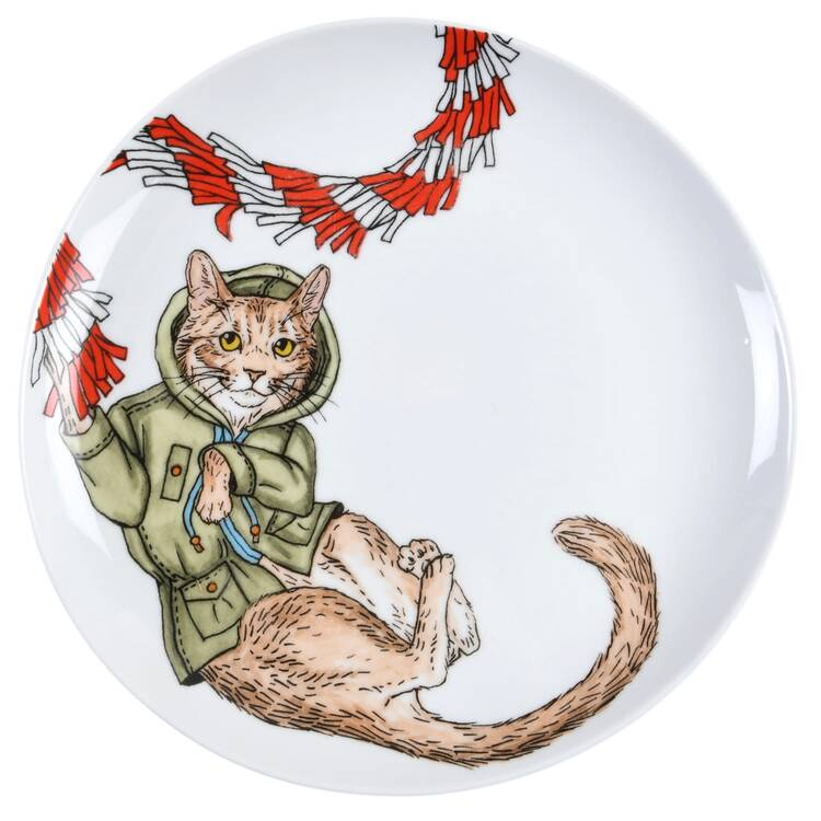 Dapper Animal Salad Plate