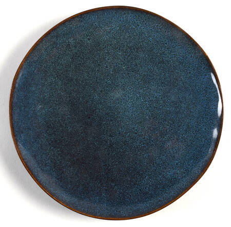 Organic Reactive Indigo Salad Plate