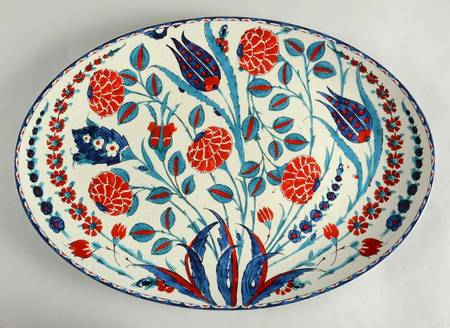 Iznik 18" Oval Serving Platter