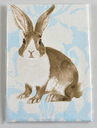 Damask Easter Bunny (Set of 2) Cloth Kitchen Towels