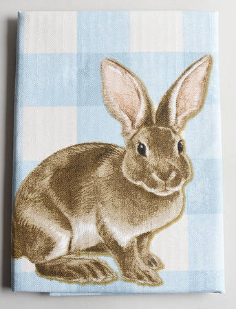 Damask Easter Bunny Cloth Kitchen Towel
