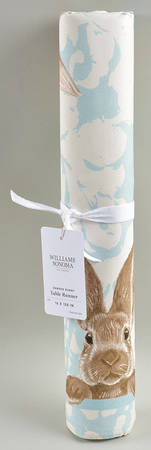 Damask Easter Bunny 16" X 108" Cloth Table Runner