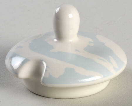 Damask Easter Bunny Lid for Sugar Bowl