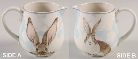 Damask Easter Bunny Creamer