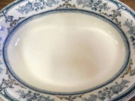 Lorraine Blue Green 12" Oval Serving Platter