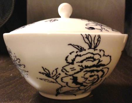 Jasper Conran Chinoiserie Blue Sugar Bowl & Lid
