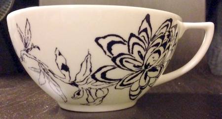 Jasper Conran Chinoiserie Blue Flat Cup
