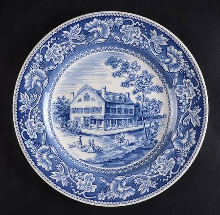 Old New York Blue Dinner Plate