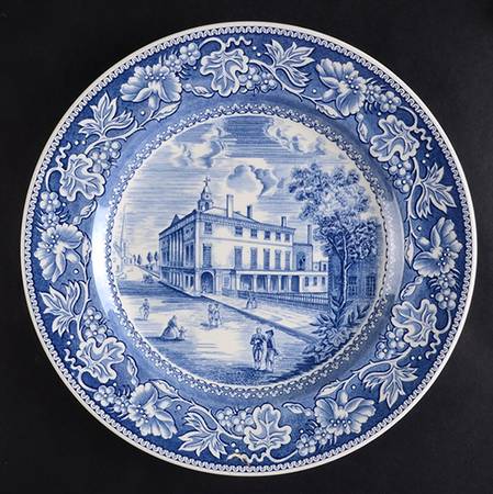 Old New York Blue Dinner Plate