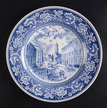 Old New York Blue Dinner Plate