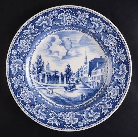 Old New York Blue Dinner Plate