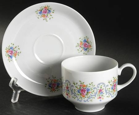 WIG1327 Flat Cup & Saucer Set
