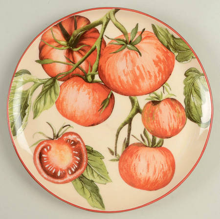 Botanical Tomato Salad Plate