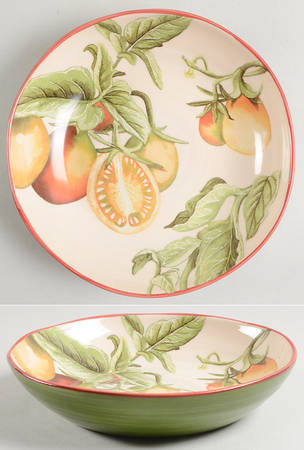 Botanical Tomato 8" Soup/Pasta Bowl