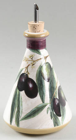 Harvest Botanical Oil Cruet, No Drizzle Spout