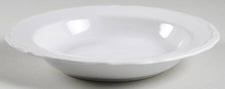 Alexia White Large Rim Soup Bowl