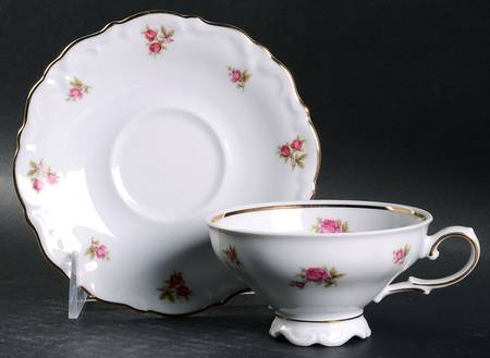 Chintz Footed Cup & Saucer Set
