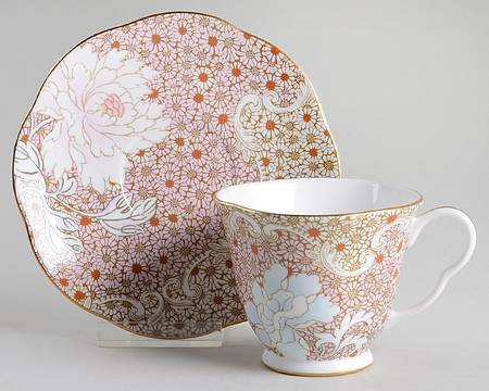 Daisy Tea Story Footed Cup & Saucer Set