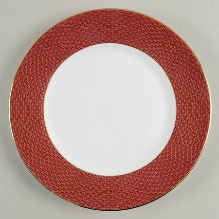 Lismore Diamond Cinnabar Salad Plate