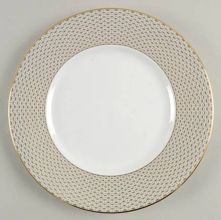 Lismore Diamond Gold Accent Luncheon Plate