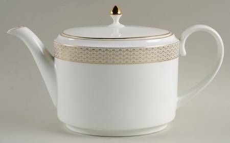 Lismore Diamond Cinnabar Tea/Coffee Pot & Lid