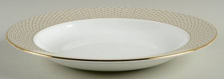 Lismore Diamond Cinnabar Large Rim Soup Bowl