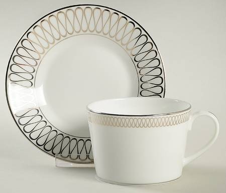 Opulence Flat Cup & Saucer Set