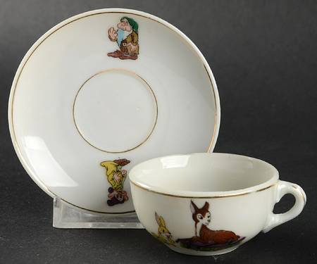 Snow White&The Seven Dwarfs Child's Cup & Saucer Set