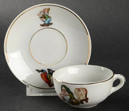Snow White&The Seven Dwarfs Child's Cup & Saucer Set