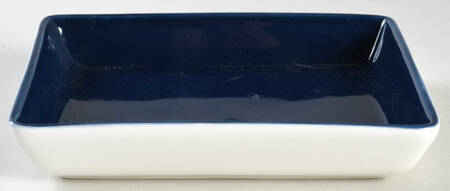 Vera Simplicity Indigo Chevron Rectangular Piece Dish