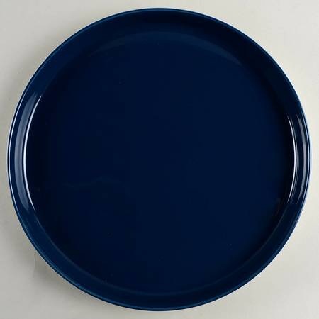 Vera Simplicity Indigo Chevron 13" Deep Round Platter