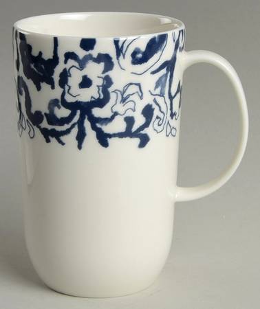 Vera Simplicity Indigo Chevron Mug