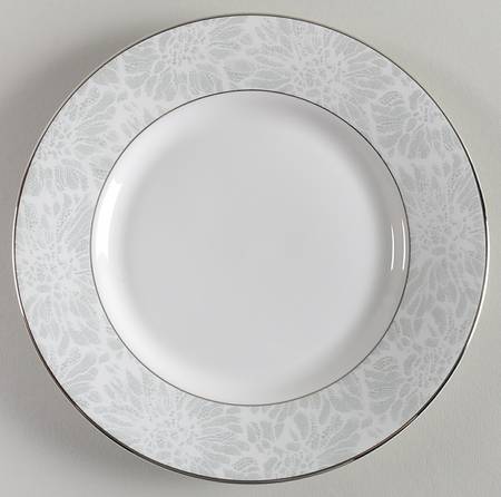 Vera Chantilly Lace Gray Bread & Butter Plate