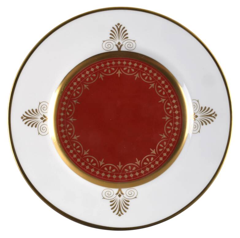 Anthemion Ruby Bread & Butter Plate