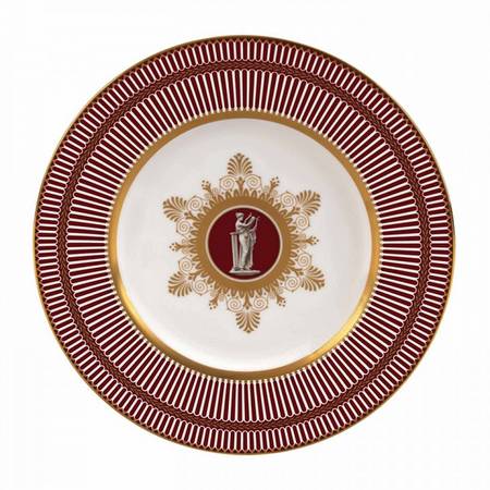 Anthemion Ruby Accent Luncheon Salad Plate