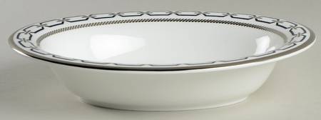 With Love Nouveau Indigo 10" Oval Vegetable Bowl