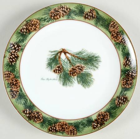Pinecone Coupe Salad Plate