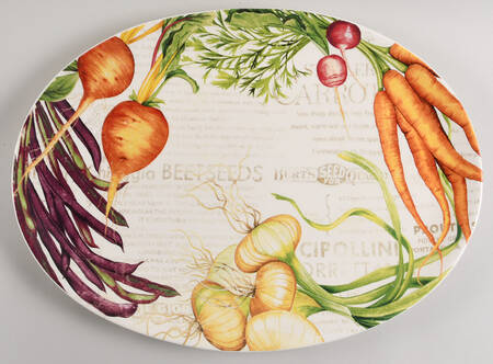 Farmers' Market 18" Oval Serving Platter