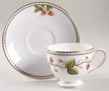 Wild Strawberry Archive Footed Cup & Saucer Set