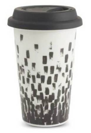 Vera Print Travel Tumbler & Silicone/Plastic Lid