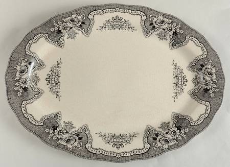 Heirloom Dhalia 18" Oval Serving Platter