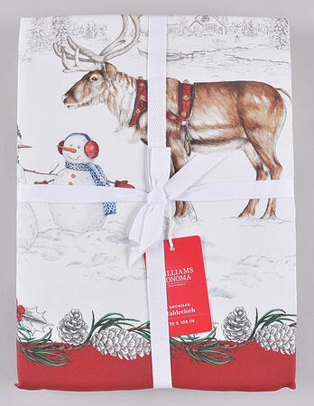 Snowman 70" X 108" Rectangular Tablecloth