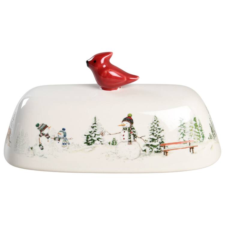 Snowman Lid for 1/4 Lb Butter