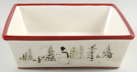 Snowman 9" Square Baker